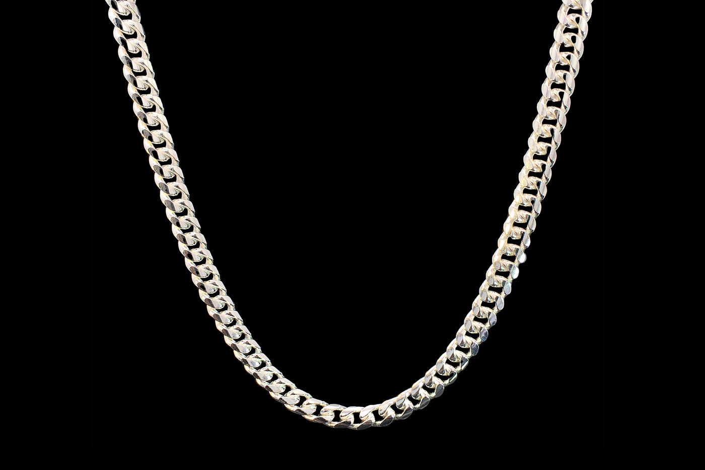 pure silver cowboy chain necklace