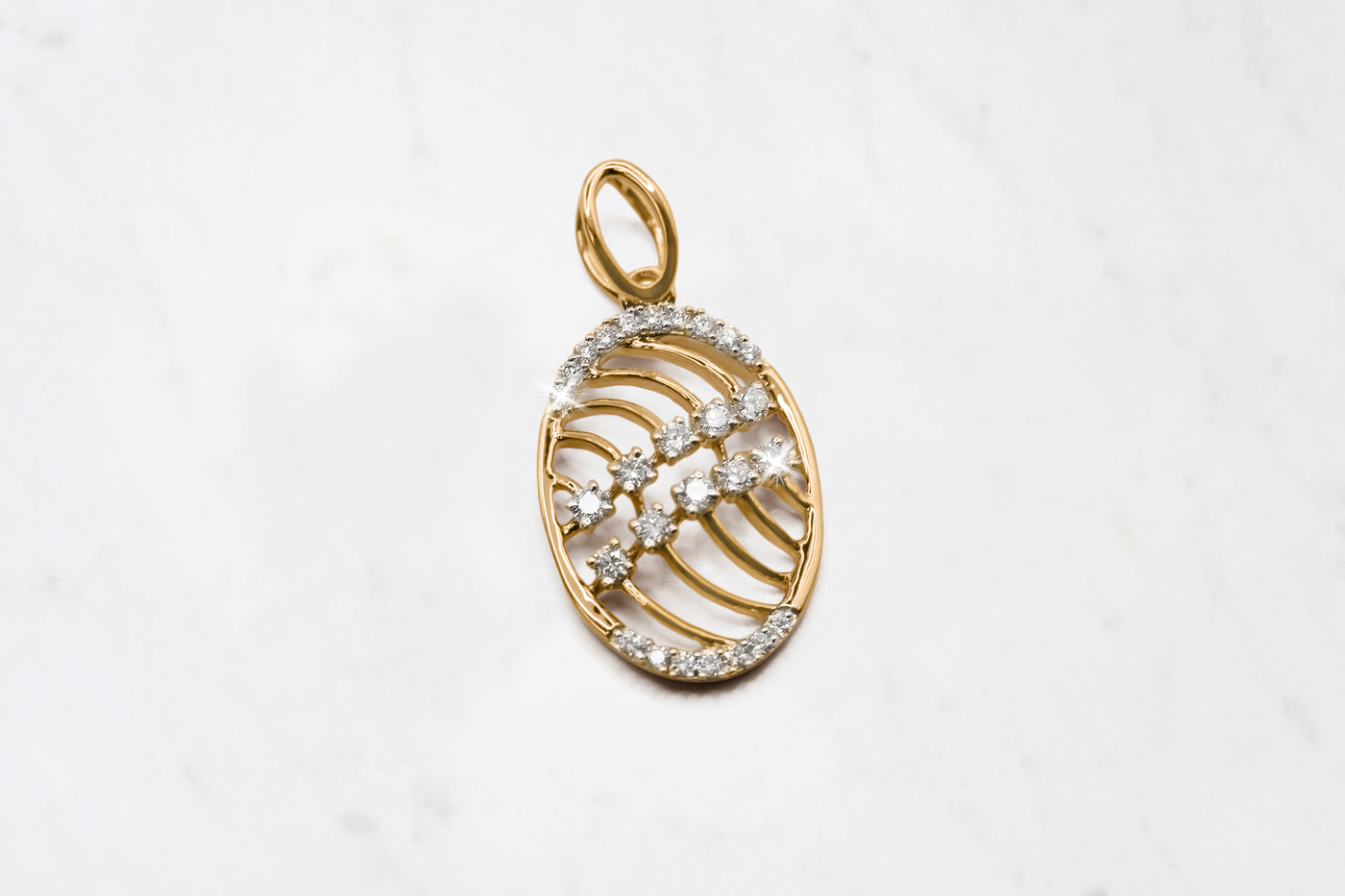 rose gold and diamond chandelier pendant jewellery