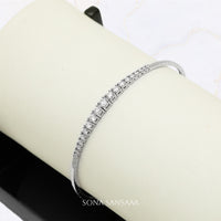 Thumbnail for 18K Flexi Bangle with Natural Diamonds 2