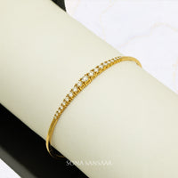 Thumbnail for 18K Flexi Bangle with Natural Diamonds 2