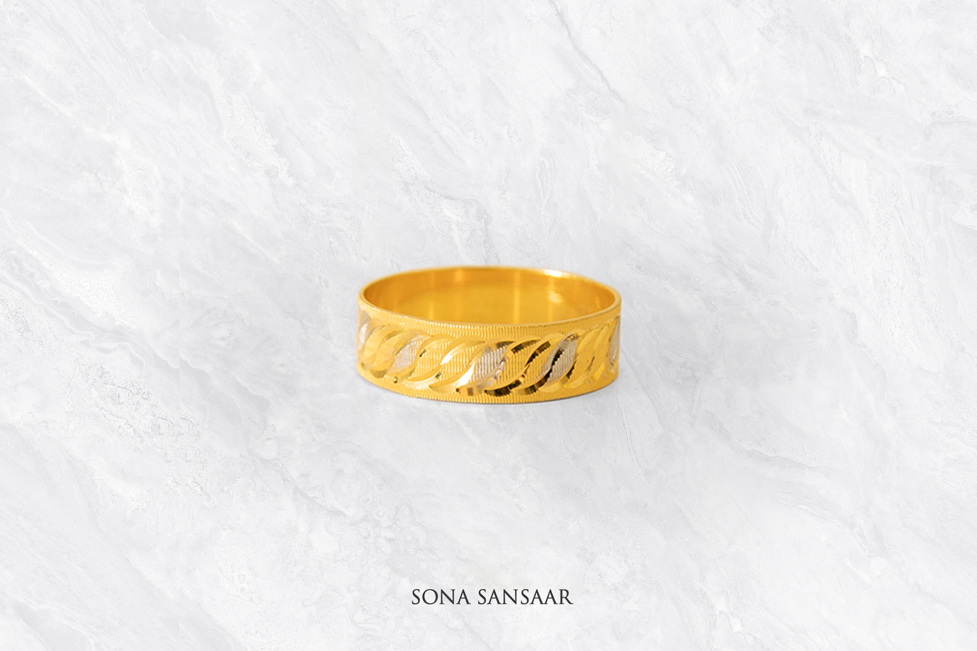 Eterna Two Tone Gold Ring | Sona Sansaar