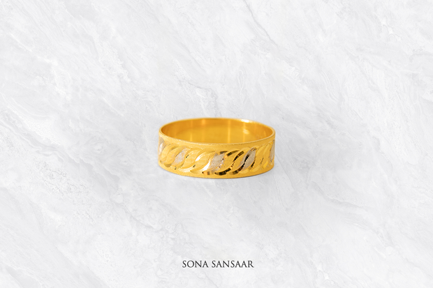 Eterna Two Tone Gold Ring | Sona Sansaar