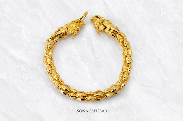 Dragon Gold Bracelet | Sona Sansaar