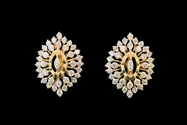 Glamorous Diamond Eye Studs