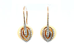 Pearl and Diamond Hoop Earrings
