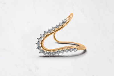 Diamond Studded Vanki Ring