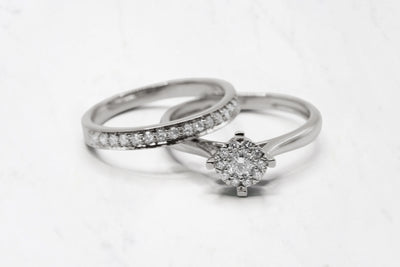 Dazzling Diamond Ring Set