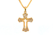 Shimmering Cross Pendant with Cubic Zirconia
