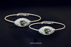 Nayanika Silver Bangle | Sona Sansaar