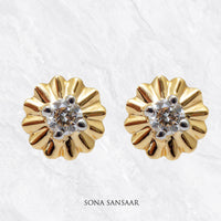 Thumbnail for Solar Spark Diamond Earrings | Sona Sansaar