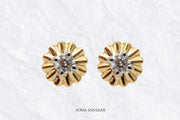 Solar Spark Diamond Earrings | Sona Sansaar