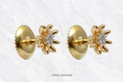 Dewdrop Petal Diamond Earrings | Sona Sansaar