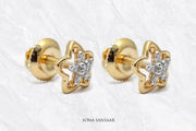 Golden Starlight Diamond Earrings | Sona Sansaar