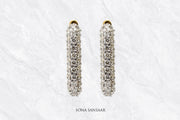 Line Diamond Earrings | Sona Sansaar