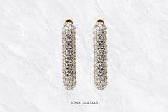 Line Diamond Earrings | Sona Sansaar