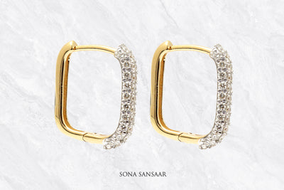 Line Diamond Earrings | Sona Sansaar