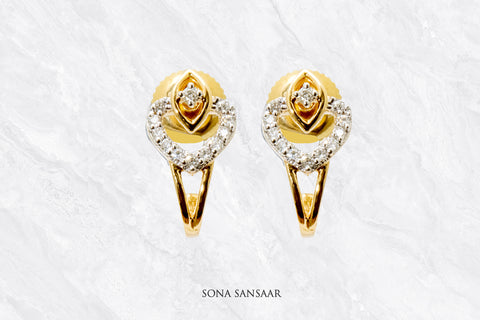 Luminous Heart Diamond Earrings | Sona Sansaar