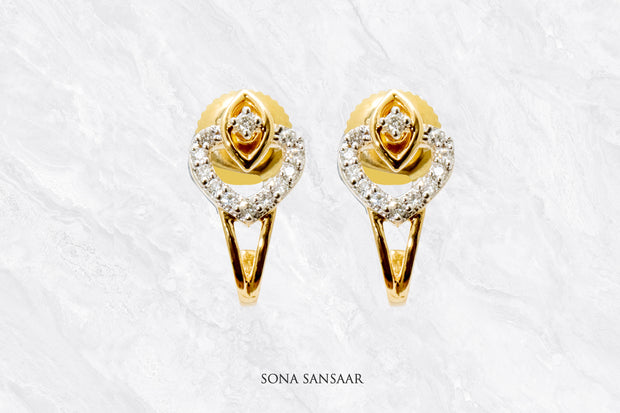 Luminous Heart Diamond Earrings | Sona Sansaar