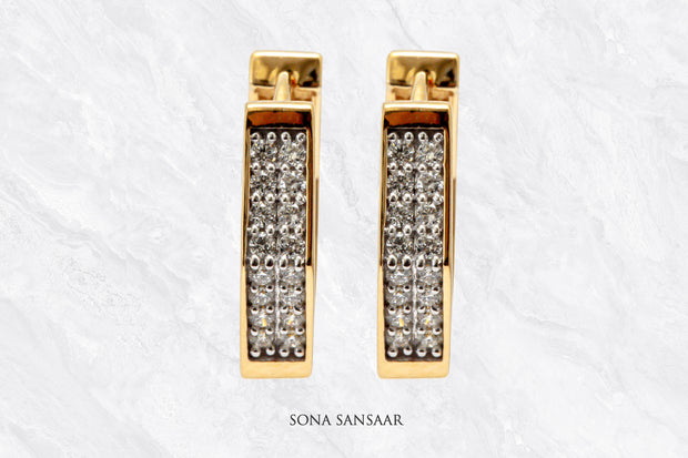 Hex Luxe Diamond Earrings | Sona Sansaar