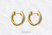 Halo Loop Diamond Earrings | Sona Sansaar