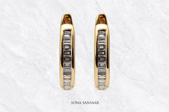 Halo Loop Diamond Earrings | Sona Sansaar