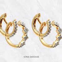 Thumbnail for Ascent Diamond Earrings | Sona Sansaar