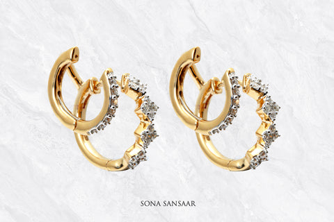 Ascent Diamond Earrings | Sona Sansaar