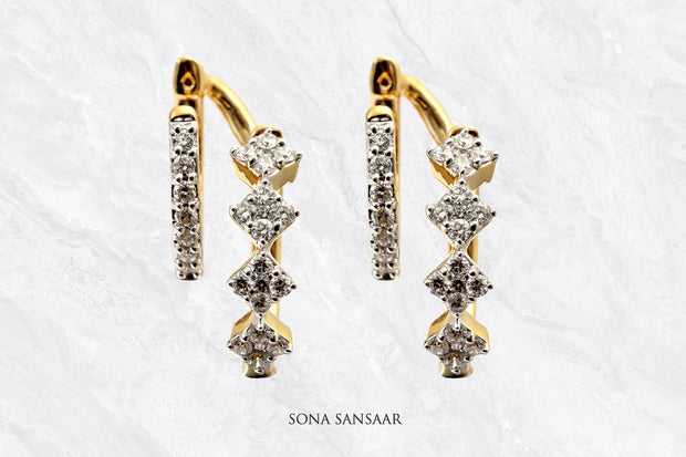 Ascent Diamond Earrings | Sona Sansaar