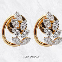 Thumbnail for Marquise Diamond Earrings | Sona Sansaar