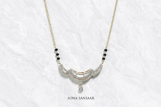 Droplet Diamond Mangalsutra | Sona Sansaar