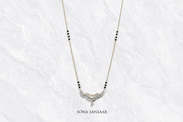 Droplet Diamond Mangalsutra | Sona Sansaar