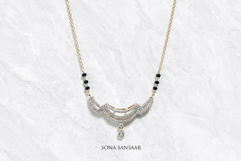 Droplet Diamond Mangalsutra | Sona Sansaar