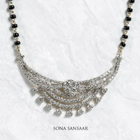 Thumbnail for Moonlit Arc Diamond Mangalsutra | Sona Sansaar