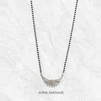Thumbnail for Moonlit Arc Diamond Mangalsutra | Sona Sansaar