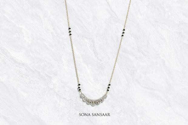 Princess Crown Diamond Mangalsutra | Sona Sansaar