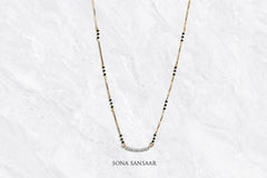 Glint Bar Diamond Mangalsutra | Sona Sansaar