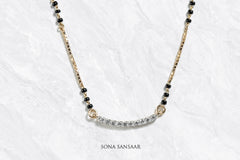 Glint Bar Diamond Mangalsutra | Sona Sansaar