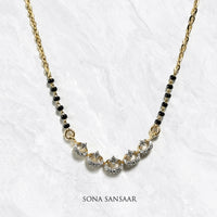Thumbnail for Crescent Charms Diamond Mangalsutra | Sona Sansaar