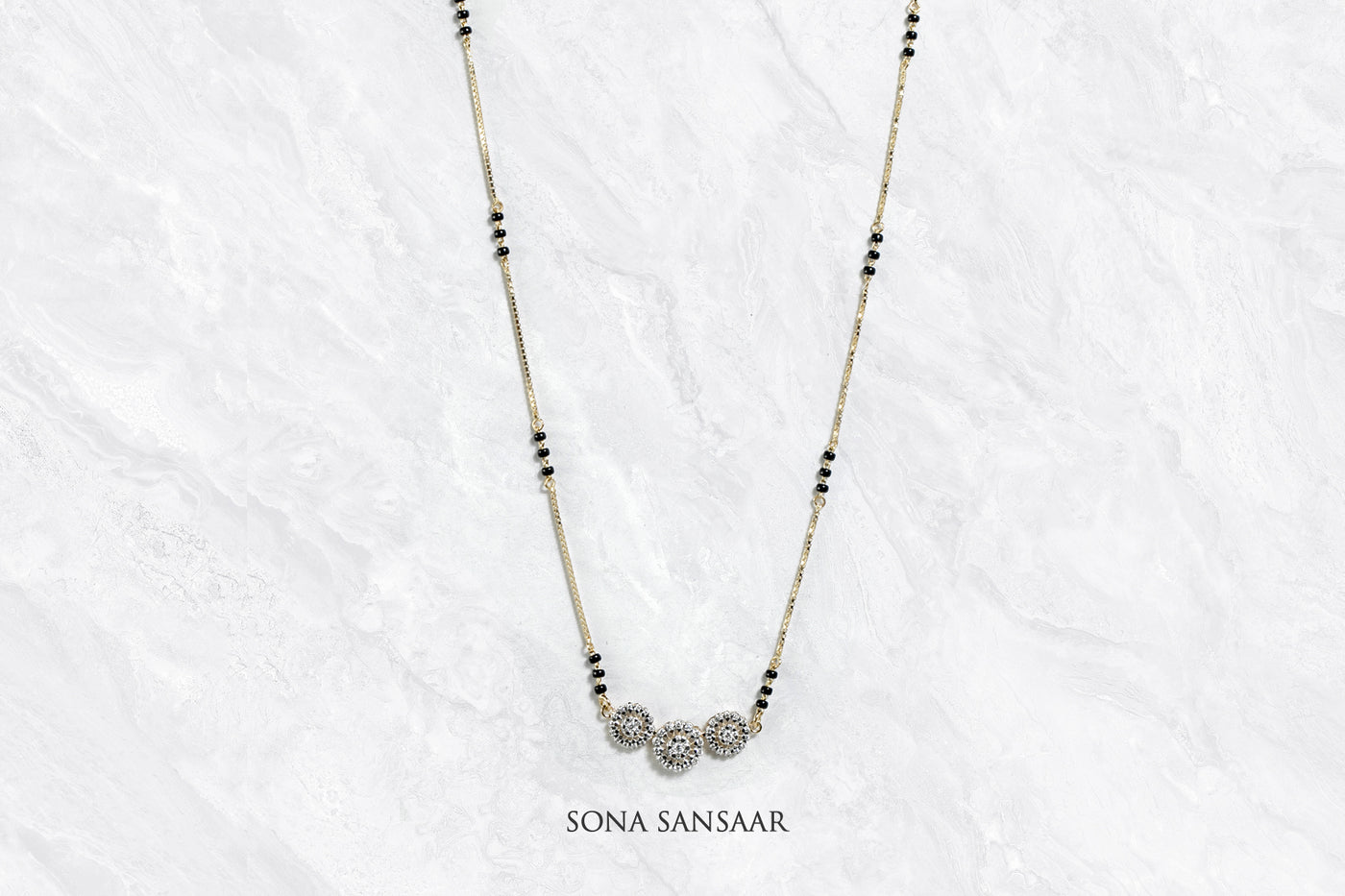 Bouquet Diamond Mangalsutra | Sona Sansaar