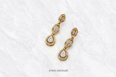 Twinkling Drop Earrings | Sona Sansaar