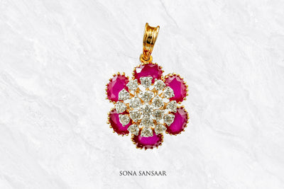 Cherry Flower Pendant | Sona Sansaar