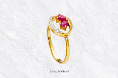 Twilight Rose Ring | Sona Sansaar