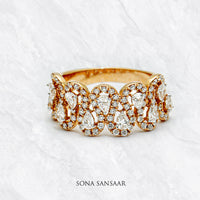 Thumbnail for Radiant Ripple Diamond Ring | Sona Sansaar
