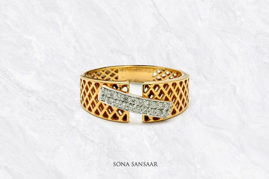Opencut Diamond Ring | Sona Sansaar