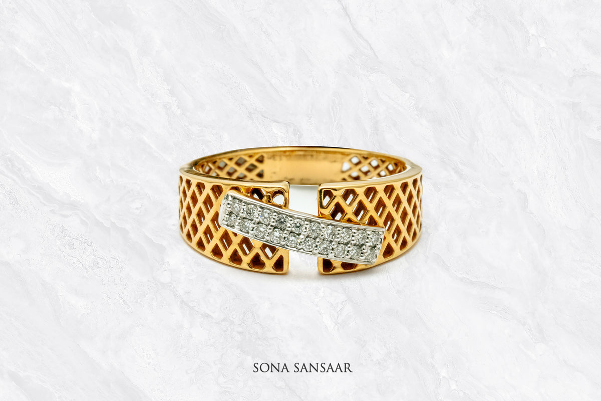 Opencut Diamond Ring | Sona Sansaar