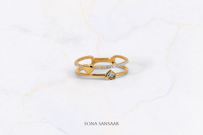 Hearts Diamond Ring | Sona Sansaar