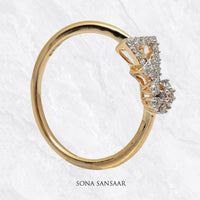 Thumbnail for Geometric Diamond Ring | Sona Sansaar
