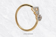 Geometric Diamond Ring | Sona Sansaar