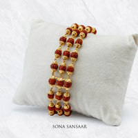 Thumbnail for Mystic 3 Row Rudraksh Bracelet | Sona Sansaar