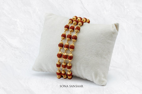 Mystic 3 Row Rudraksh Bracelet | Sona Sansaar